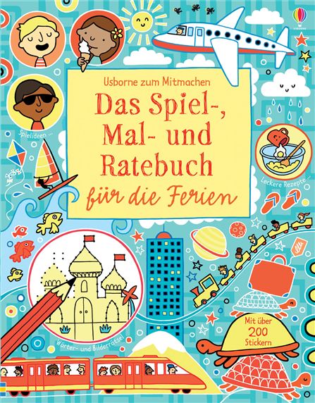 Rezension  & Gewinnspiel | Das Spiel-, Mal- und Ratebuch für die Ferien